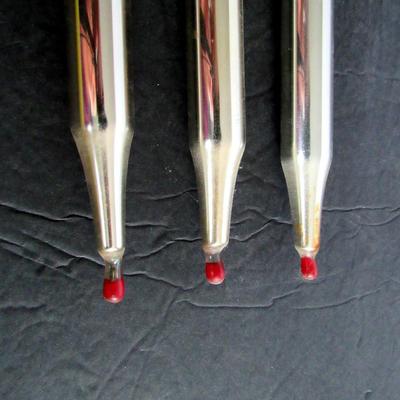 Three Vintage Mercury Glass Candles