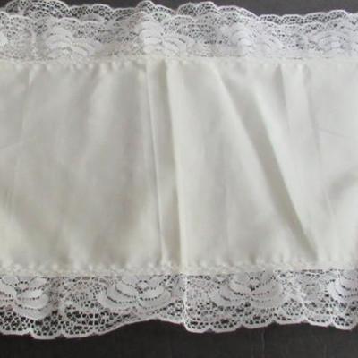 Long Oval Cloth Table Runner, Appr 57" Long