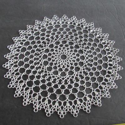 Lot of Old Plastic Lacy Look Table Runners and Doilies