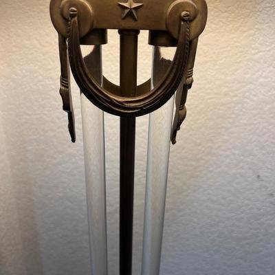 Beautiful office lamp square lampshade three settings