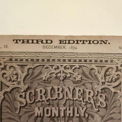 1874 Scribner's Magazine with Louisville Article