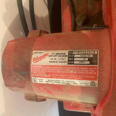 Milwaukee 14” Abasive Cut-Of Saw