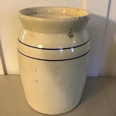 Vintage Milk Crock w/ Lid