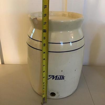 Vintage Milk Crock w/ Lid