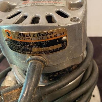 Black & Decker U-365 Professional Router