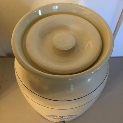 Vintage Miali Pottery Crock w/ Lid