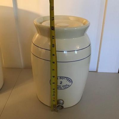 Vintage Miali Pottery Crock w/ Lid