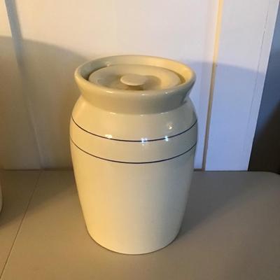 Vintage Miali Pottery Crock w/ Lid