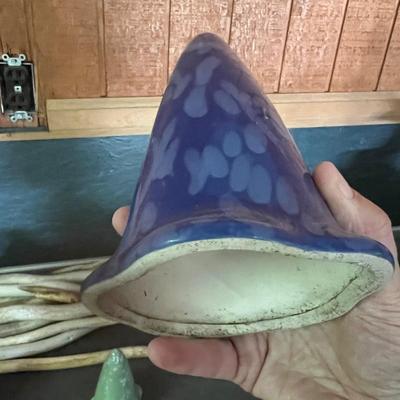 Ceramic & Glass Mushroom Stakes Plus More Ceramic Garden Art (G-RG)