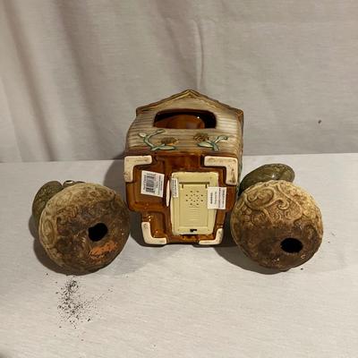 Ceramic & Glass Mushroom Stakes Plus More Ceramic Garden Art (G-RG)