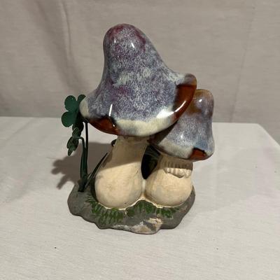 Ceramic & Glass Mushroom Stakes Plus More Ceramic Garden Art (G-RG)