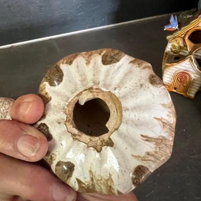 Ceramic & Glass Mushroom Stakes Plus More Ceramic Garden Art (G-RG)