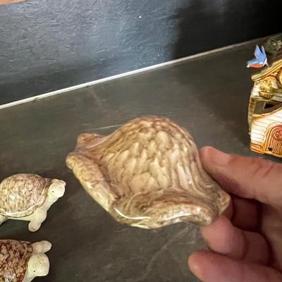 Ceramic & Glass Mushroom Stakes Plus More Ceramic Garden Art (G-RG)