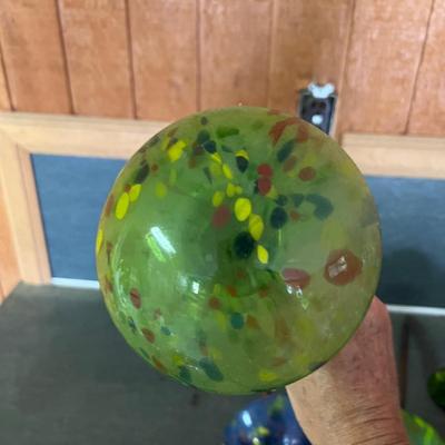 Ceramic & Glass Mushroom Stakes Plus More Ceramic Garden Art (G-RG)