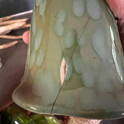 Ceramic & Glass Mushroom Stakes Plus More Ceramic Garden Art (G-RG)