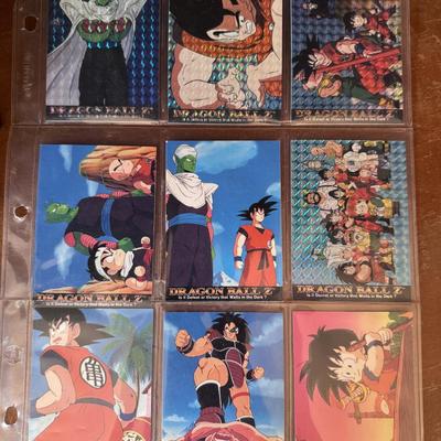Dragonball Z Lot- Holographic Cards, Vegeta (series 10), and Atari Game