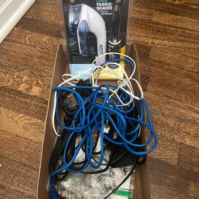 Large Fabric Shaver and Cables Lot