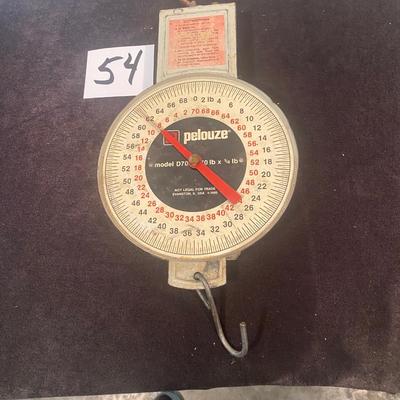 Vintage Pelouze Hanging Scales