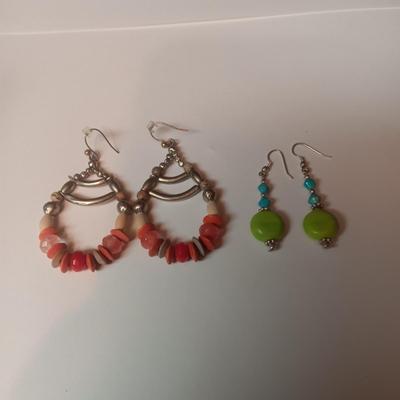 BEADED PIERCED EARRINGS