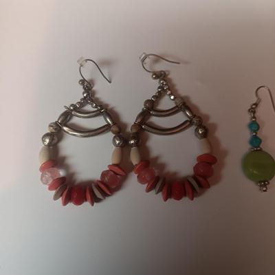 BEADED PIERCED EARRINGS