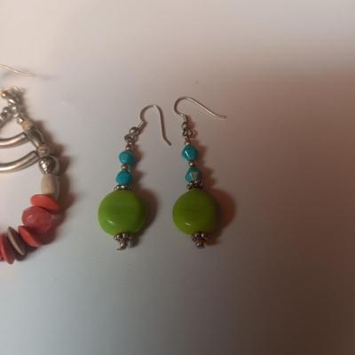 BEADED PIERCED EARRINGS