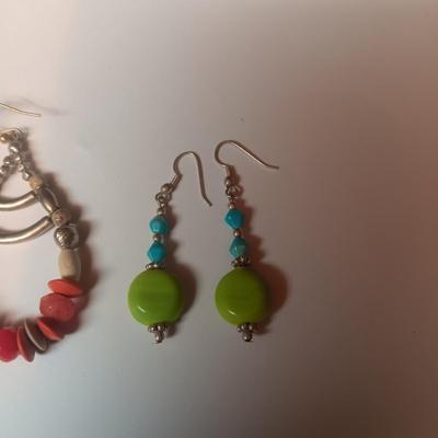 BEADED PIERCED EARRINGS