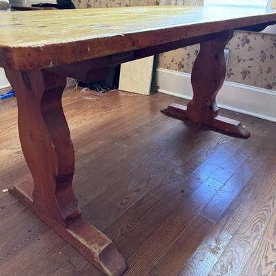 Handmade Solid Wood Farm Table