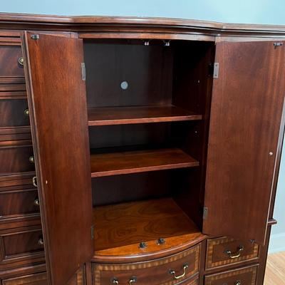 Inlaid Mahogany Wardrobe ~
