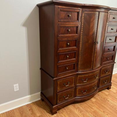 Inlaid Mahogany Wardrobe ~