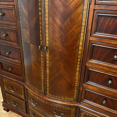 Inlaid Mahogany Wardrobe ~