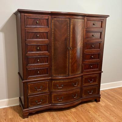 Inlaid Mahogany Wardrobe ~