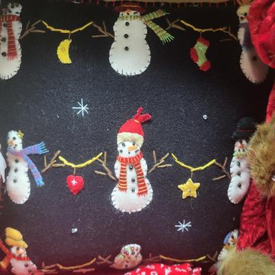 2 OLD WORLD TYPE SANTAS, TREE SKIRTS AND MORE