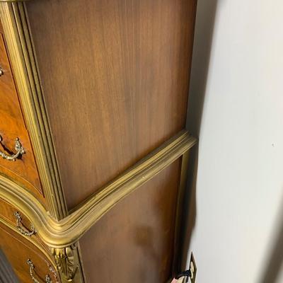 SIX Piece Bedroom Set Vanity Dresser Chest of Drawers Bed & Nightstand