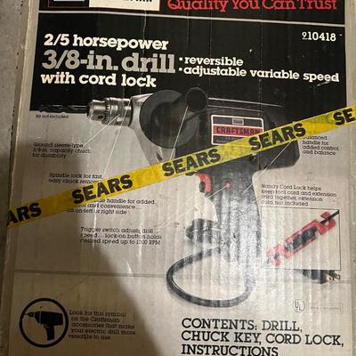 Electric Craftsman Drill and Battery Charger / Tester