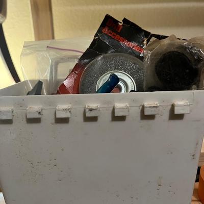 Tub of Misc Tools and Parts