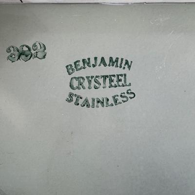 Benjamin Crysteel Stainless Enamel Top Table (G-TF)