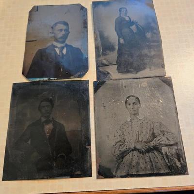 Four Tin Type Photos