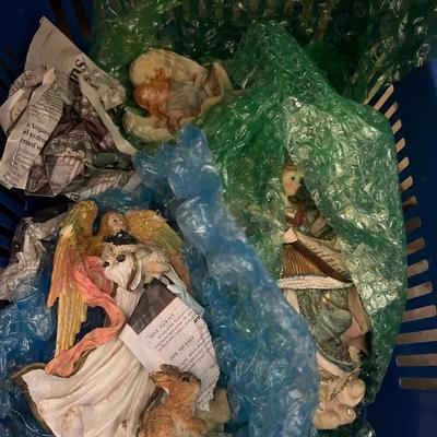 Shopping Basket of Angel Figurines