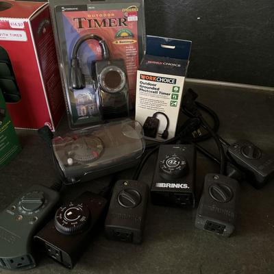 Large Lot of Christmas Lights and Timers (G-TF)