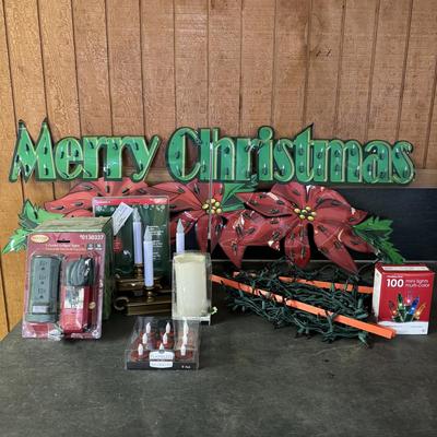 Large Lot of Christmas Lights and Timers (G-TF)