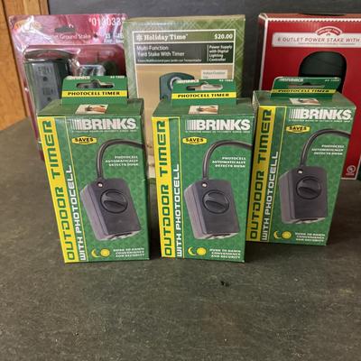 Large Lot of Christmas Lights and Timers (G-TF)