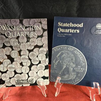 Two Modern Statehood Quarters Book Collections