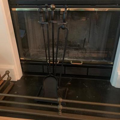 Vintage Fireplace Set and Skirt
