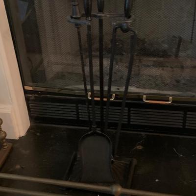 Vintage Fireplace Set and Skirt