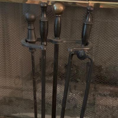 Vintage Fireplace Set and Skirt