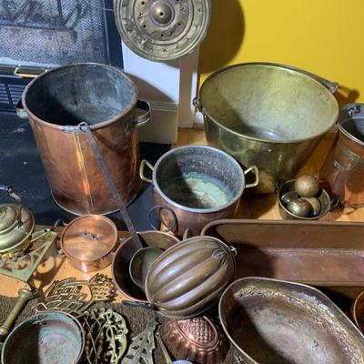 Huge Cooper & Brass Primitives Lot