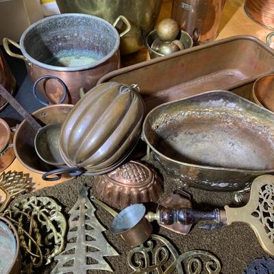 Huge Cooper & Brass Primitives Lot