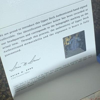 Joe Montana Signed Football In Display Case w/COA