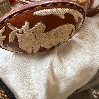 Hats hanging oval mirror, Cigar Spittoon