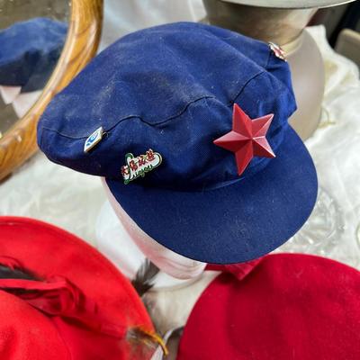 Hats hanging oval mirror, Cigar Spittoon